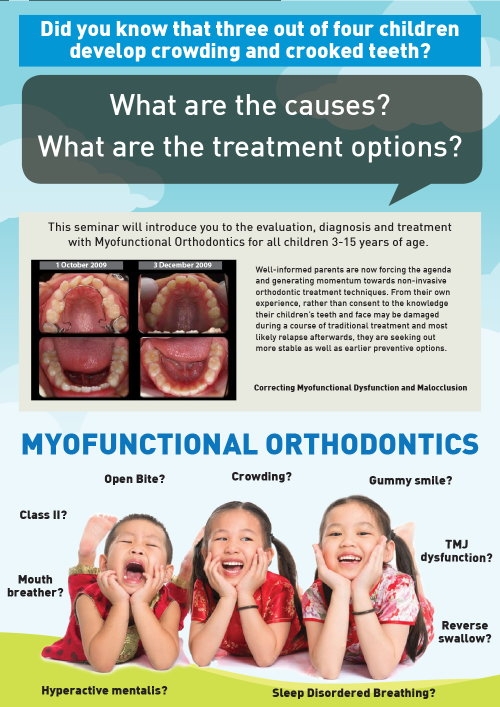 MYOFUNCTIONAL ORTHODONTICS - 2 DAYS SEMINAR &amp; WORKSHOP